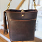 Bennett Bucket in Espresso Kodiak Full Grain Leather