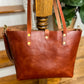 Medium Tote in Cherry Veg Tan