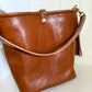 Bennett Bucket in Miel Cuoio Italian Leather w/Candy Strap