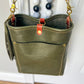 Bennett Bucket in Italian Olive Vachetta Leather