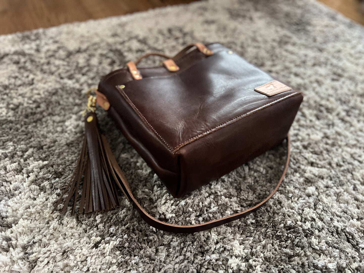 Brookie Medium Crossbody in Horween Nut Brown