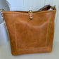 Hobo Bucket in Italian Honey Saffron Vegetable Tan w/Candy Strap