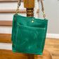 Bennett Bucket in Teal Full Grain Leather
