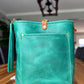 Bennett Bucket in Teal Full Grain Leather