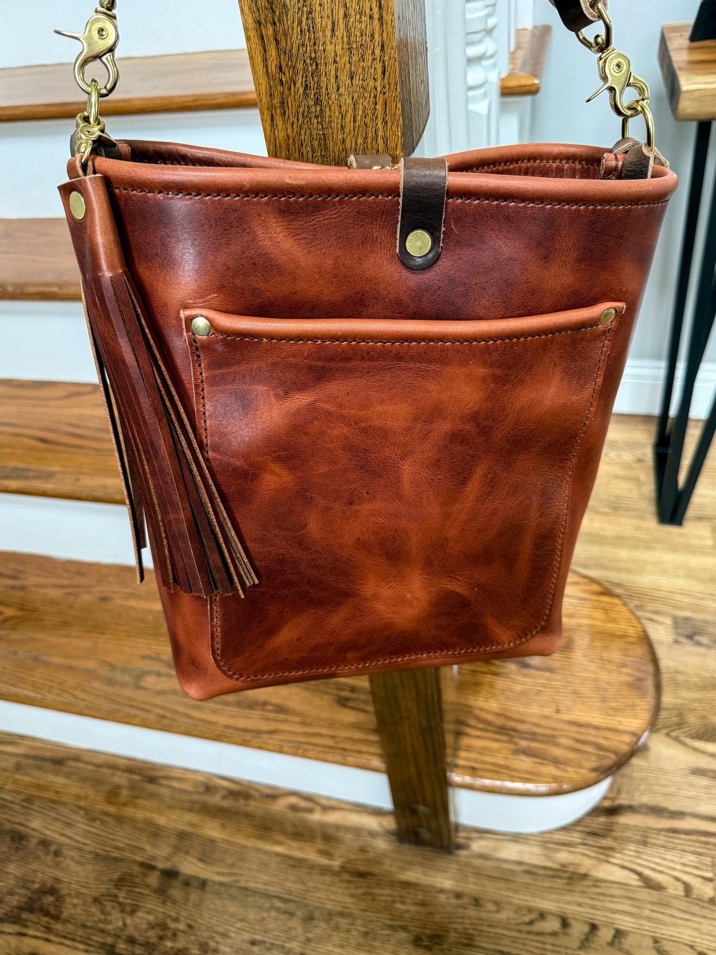 Bennett Bucket in Horween English Tan Derby