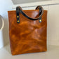 Tall Tote in Butterscotch Horween