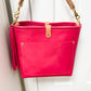 Bennett “shorty” Bucket in Fuscia Vachetta (non-milled)