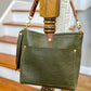 Bennett “shorty” Bucket in Olive Vachetta Full Grain Leather