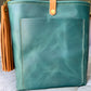 Bennett Bucket in Aqua Pearl Horween