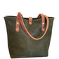 Classic Tote in Olive Italian Vachetta