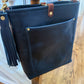 Bennett Bucket in Horween Cobalt Full Grain Leather