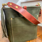 Bennett Bucket in Italian Olive Vachetta Leather