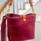 Bennett “shorty” Bucket in Lilac Vachetta