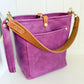 Bennett Bucket in Electric Pink Full Grain Leather