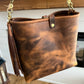 Hobo Bucket in Old Soul Full Grain Leather