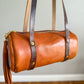 Bren Barrel in Toffee Vegetable Tanned Leather