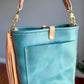 Bennett Bucket in Aqua Pearl Horween