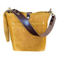 Bennett Bucket in Goldenrod Full Grain Bison