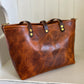 East-West Tote in Maple Glazed Bison