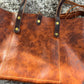 East-West Tote in Full Grain Hot Coals Leather