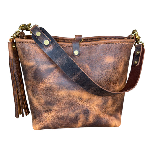 Hobo Bucket in Old Soul Full Grain Leather