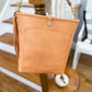 Bennett Bucket in Natural Vachetta (non-milled)