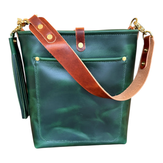 Bennett Bucket in Emerald Horween Puttman Leather