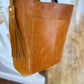 Bennett Bucket in Italian Honey Saffron Vegetable Tanned Leather