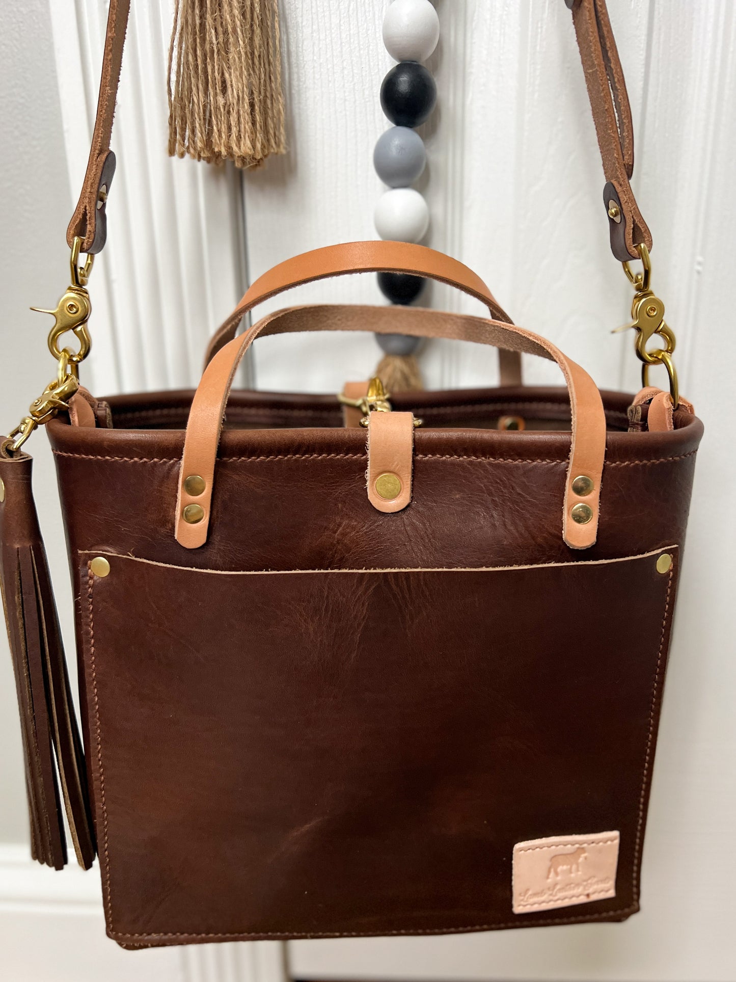 Brookie Medium Crossbody in Horween Nut Brown