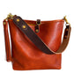 Hobo Bucket in Dark Ginger Vachetta