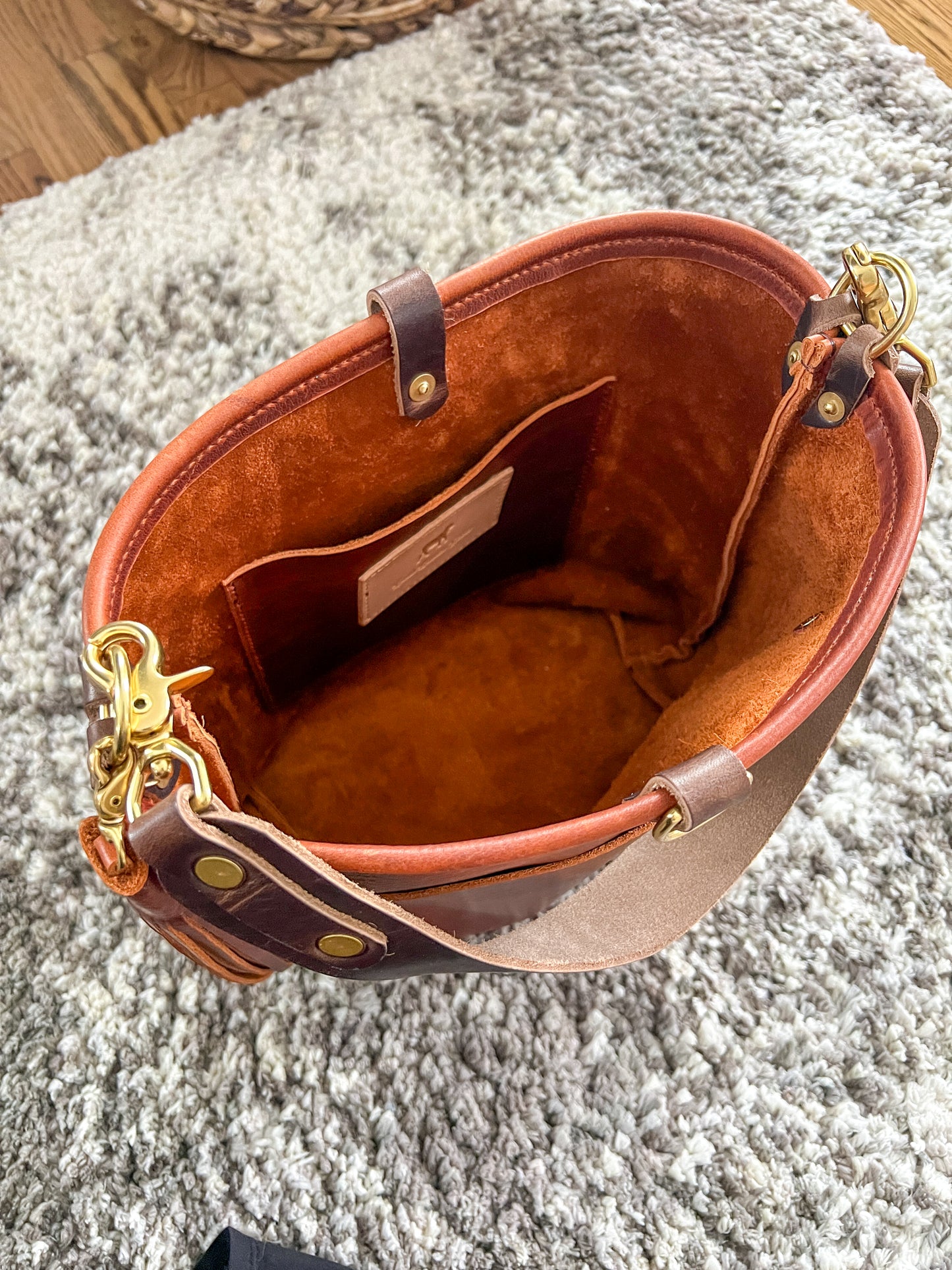 Bennett Bucket in Rushmore Full Grain Leather