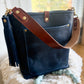 Bennett Bucket in Horween Cobalt Full Grain Leather