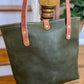 Classic Tote in Olive Italian Vachetta