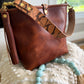 Hobo Bucket in Horween Brown Nut Dublin w/Candy Strap