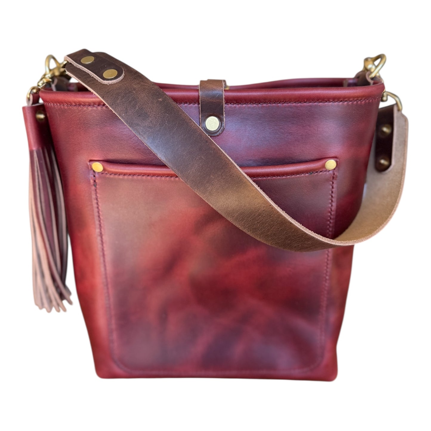 Bennett Bucket in Burgundy Chromexcel Horween