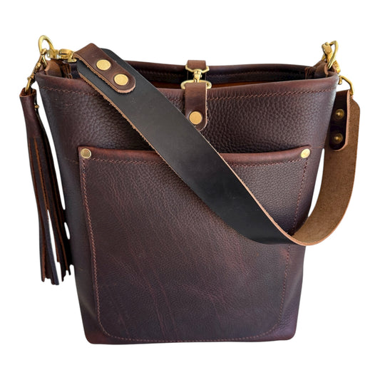 Bennett Bucket in Espresso Kodiak Full Grain Leather