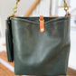 Hobo Bucket in Evergreen Vachetta