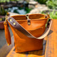 Bennett Bucket in Golden Honey Full Grain Leather