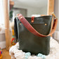 Bennett Bucket in Evergreen Vachetta