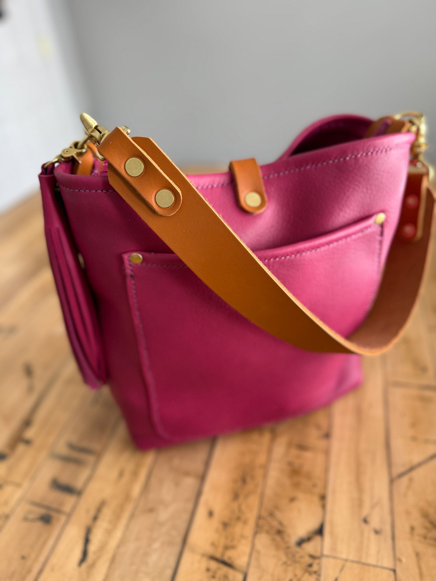 Bennett Bucket in Horween Dearborn Lilla