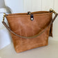 Hobo Bucket in Light Natural Horween Derby