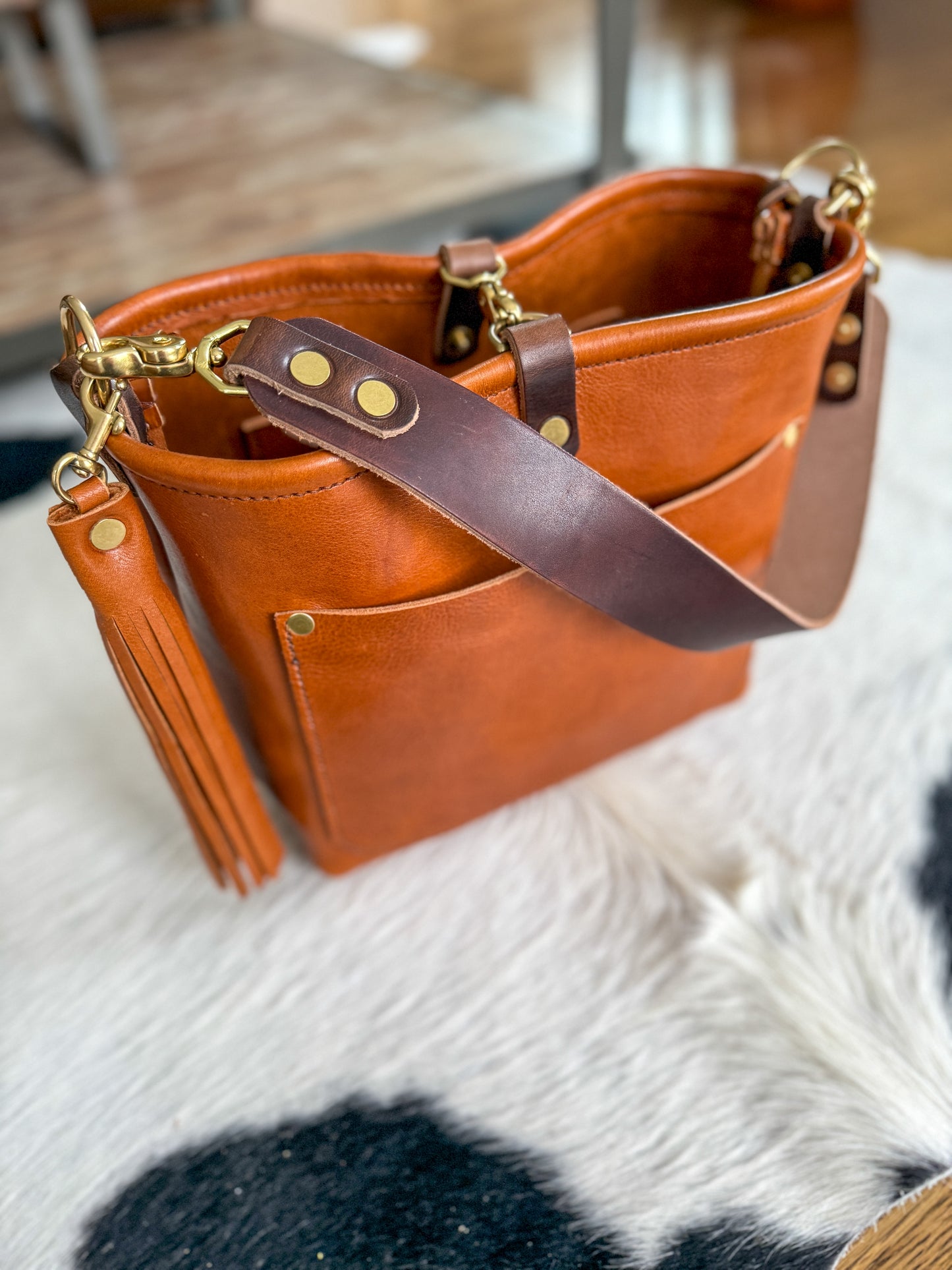 Bennett “shorty” Bucket in Montana Veg-Tan