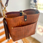 Bennett “shorty” Bucket in Wooden Vachetta Leather