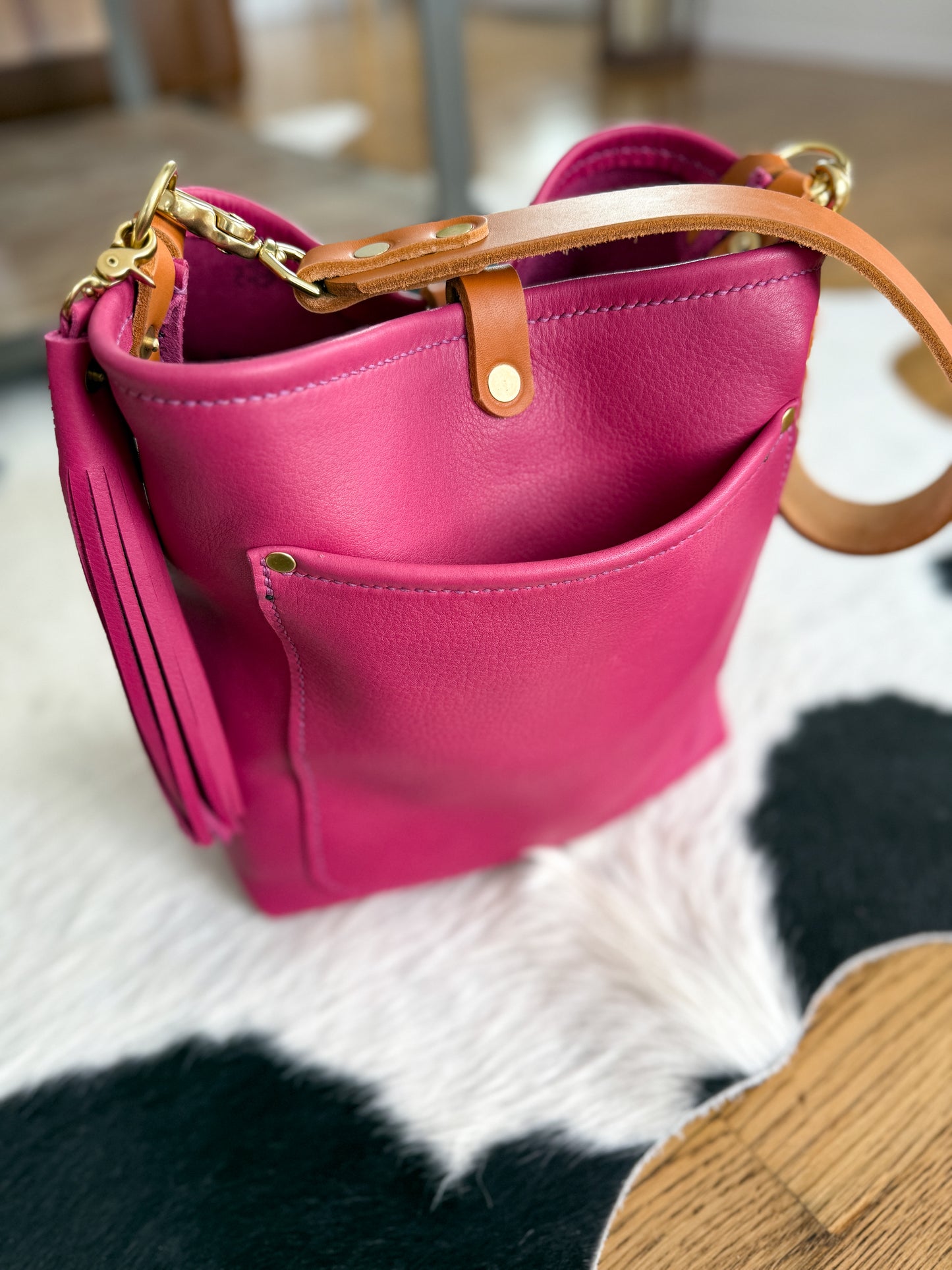 Bennett Bucket in Horween Dearborn Lilla