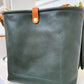 Hobo Bucket in Evergreen Vachetta