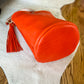 O Ring Bucket Bag in Mandarin Vachetta