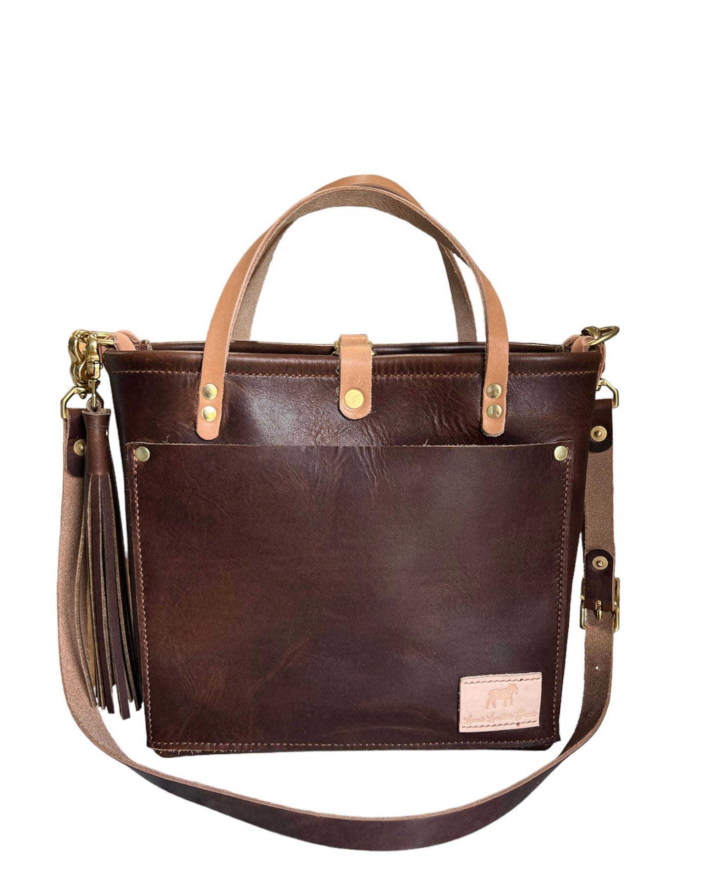 Brookie Medium Crossbody in Horween Nut Brown