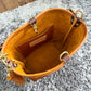 Bennett Bucket in Golden Honey Full Grain Leather