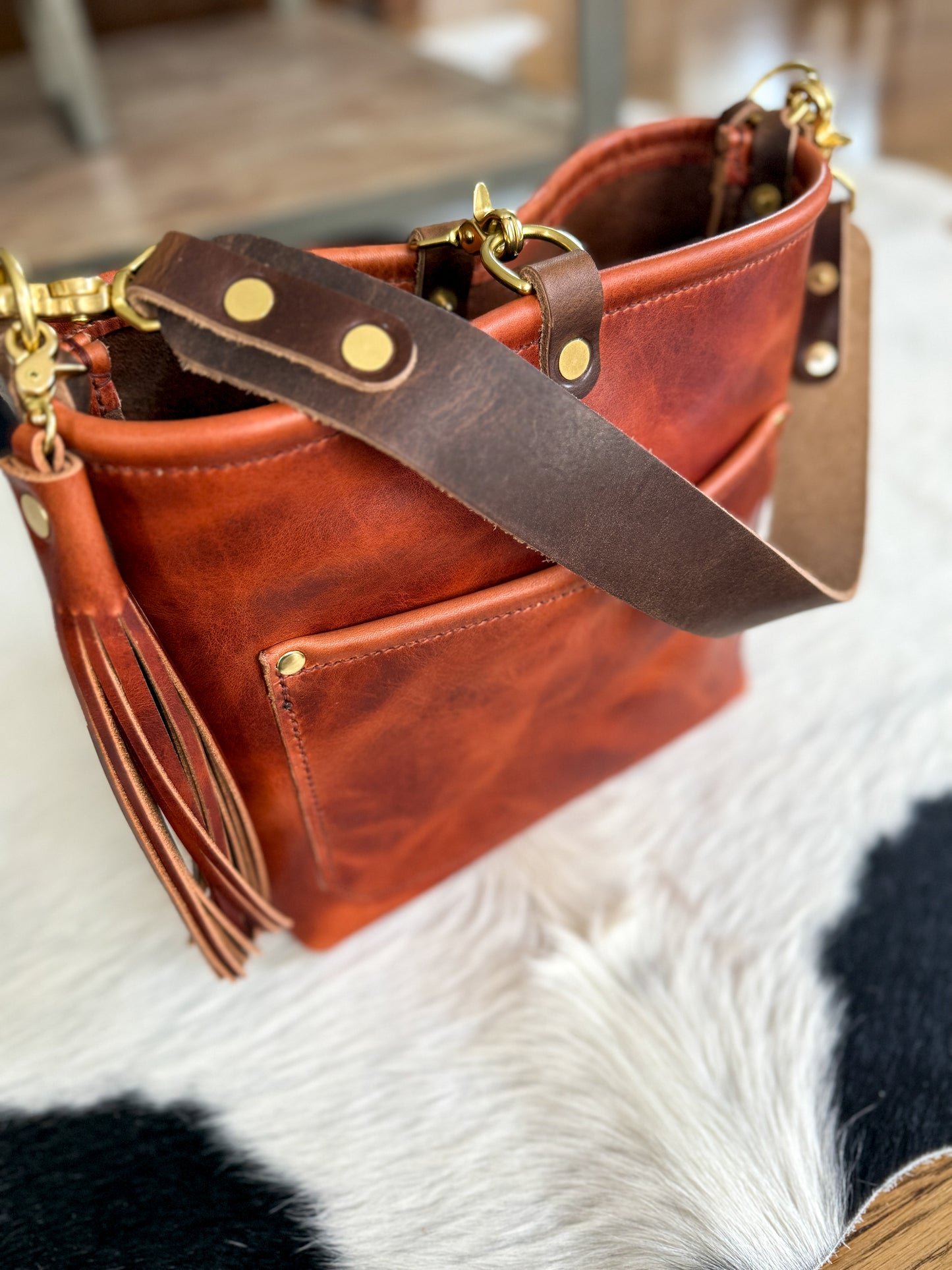 Bennett “shorty” Bucket in Horween English Tan