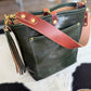 Bennett Bucket in Pine Cuoio Italian Leather